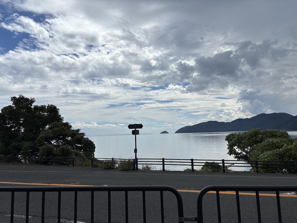 奥琵琶湖折返しの空模様